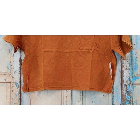 BP Womens Size XS Rust Amber Crew Neck Short Sleeve Cropped T Shirt BP452676MI - Picture 4 of 9